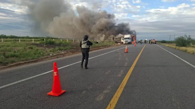 Accidente en Tamaulipas. Foto: Guardia Nacional 