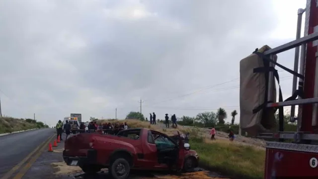 Accidente en Coahuila. Foto: Guardia Nacional