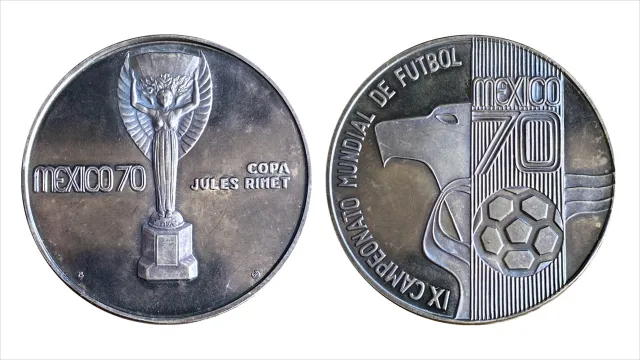 Moneda conmemorativa del mundial México 70