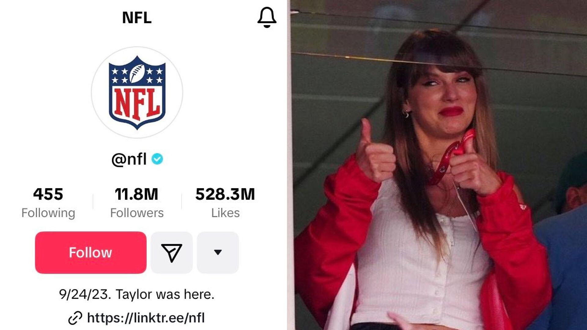 ¡La NFL se Vuelve Swiftie! Cambia Descripción en Tik Tok y X N+