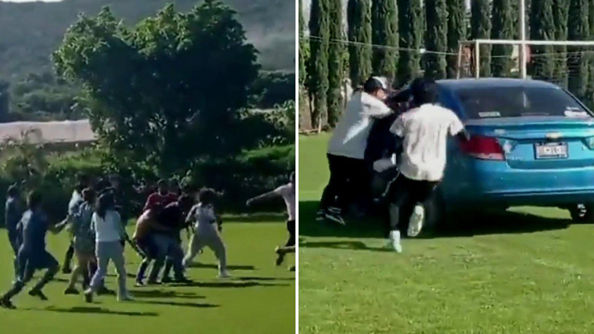 Conductor Intenta Atropella A Personas Durante Pelea En Cancha De Futbol En Puebla Atlixco 9575