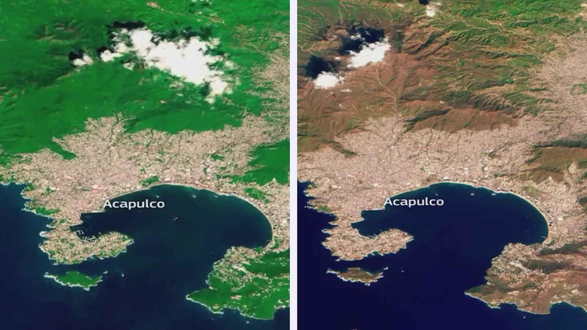 ¡Impresionante! Imágenes de Acapulco Antes y Después del Huracana Otis
