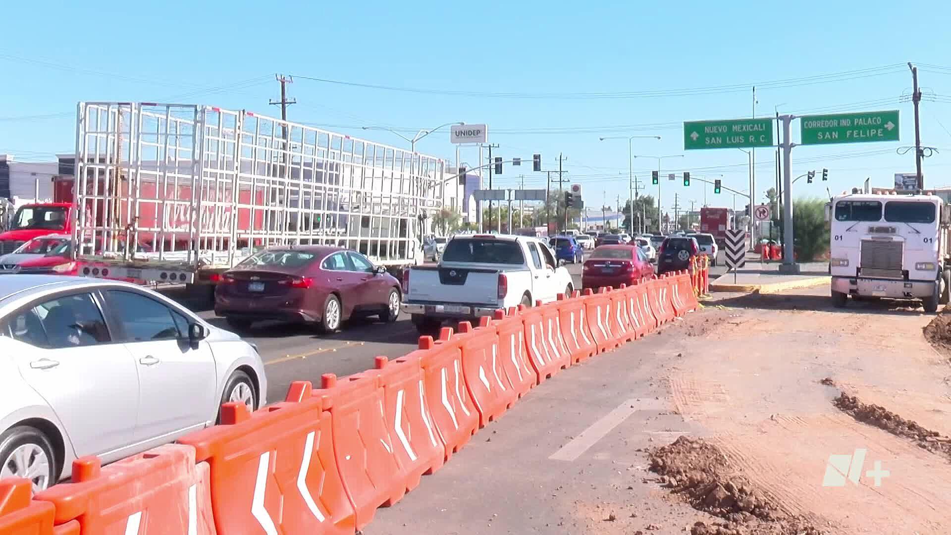 Construcción de Más de 20 Obras Generan Caos Vial en Mexicali