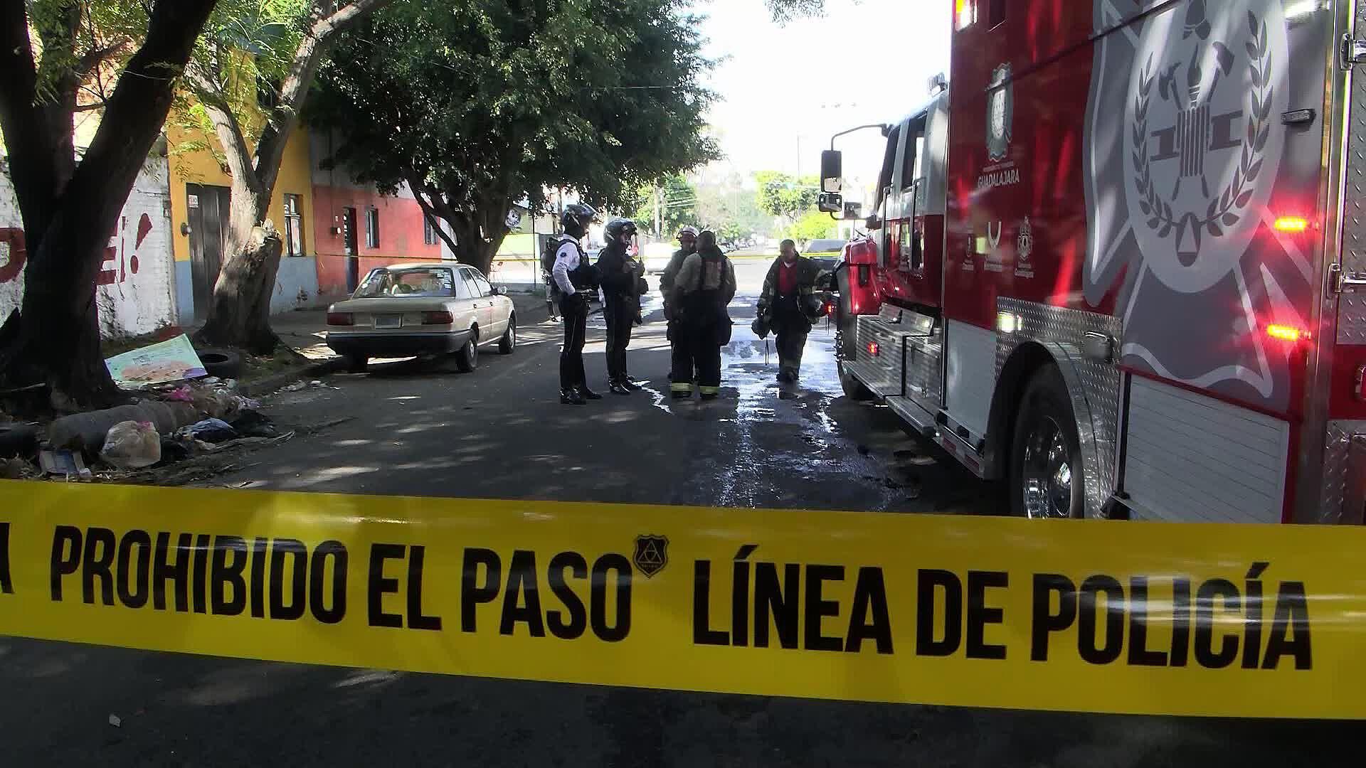 Cae Cilindro de Gas en Guadalajara y Provoca Incendio; Hay un Hombre