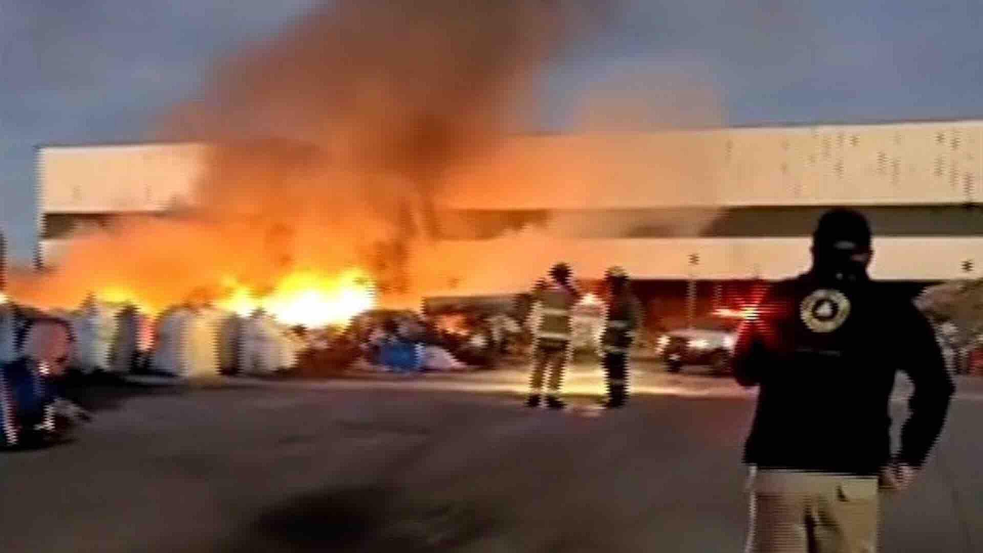 Fuerte Incendio en Zona Industrial de Guadalupe, Zacatecas N+