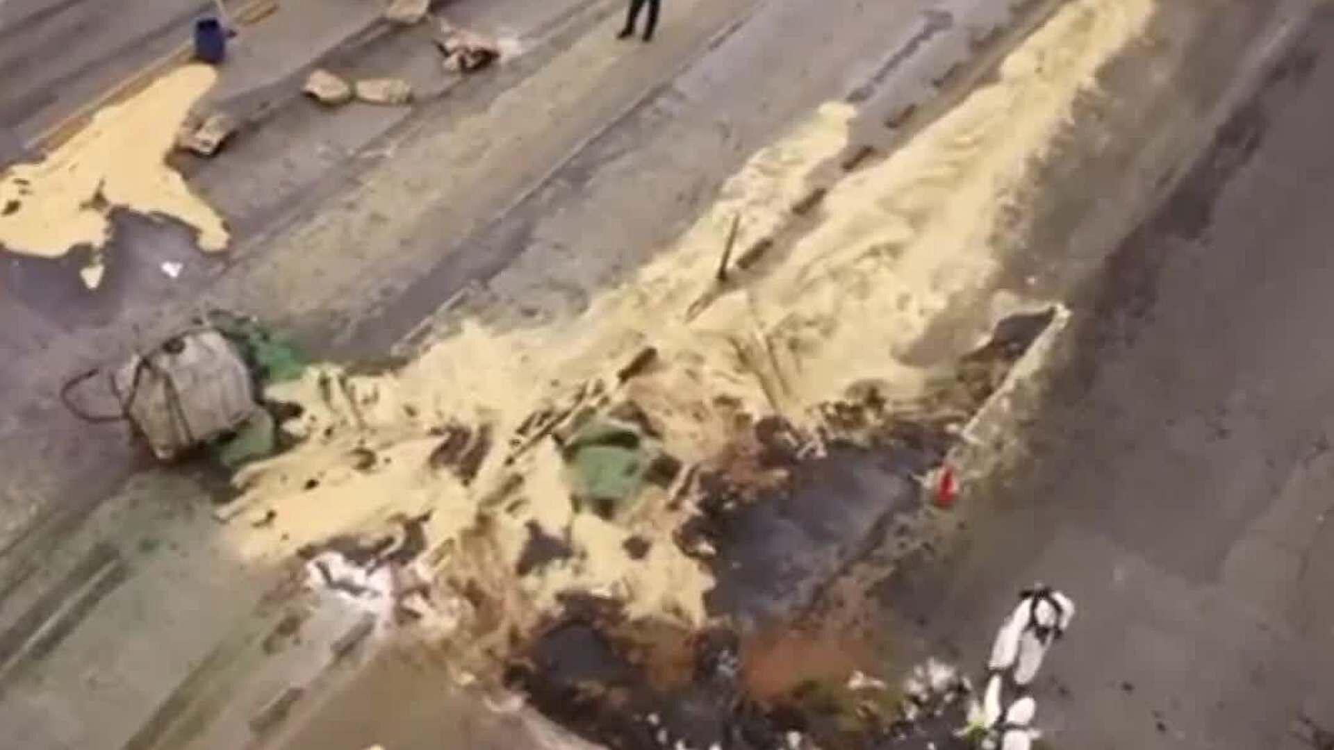 Cierran Vialidad por Derrame de Químico en Monterrey | N+