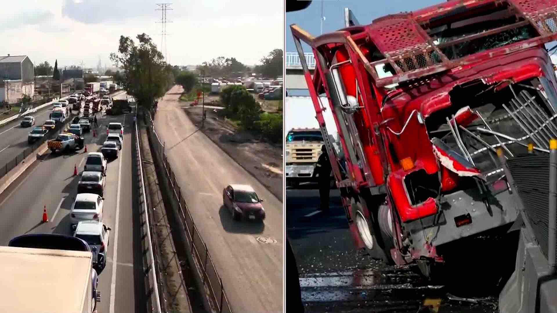 Accidente Múltiple En El Circuito Exterior Mexiquense Involucra Grúa ...