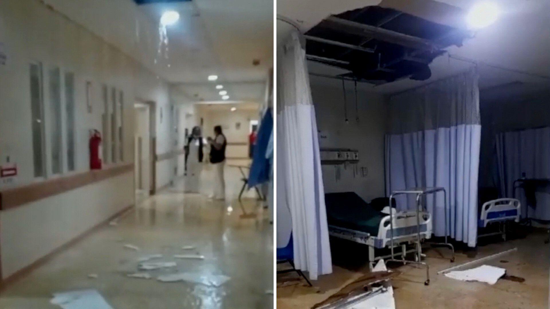 ¡Se Cayó el Techo del Hospital! Lluvia Provoca una Cascada | N+