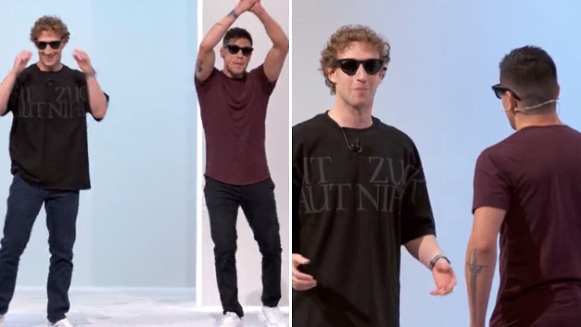 Mark Zuckerberg y Brandon Moreno Muestran Lentes Con Traducción en