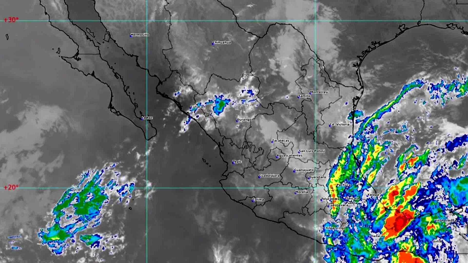 Nadine se Degrada a Baja Presión Remanente Sobre Chiapas, Cerca de ...