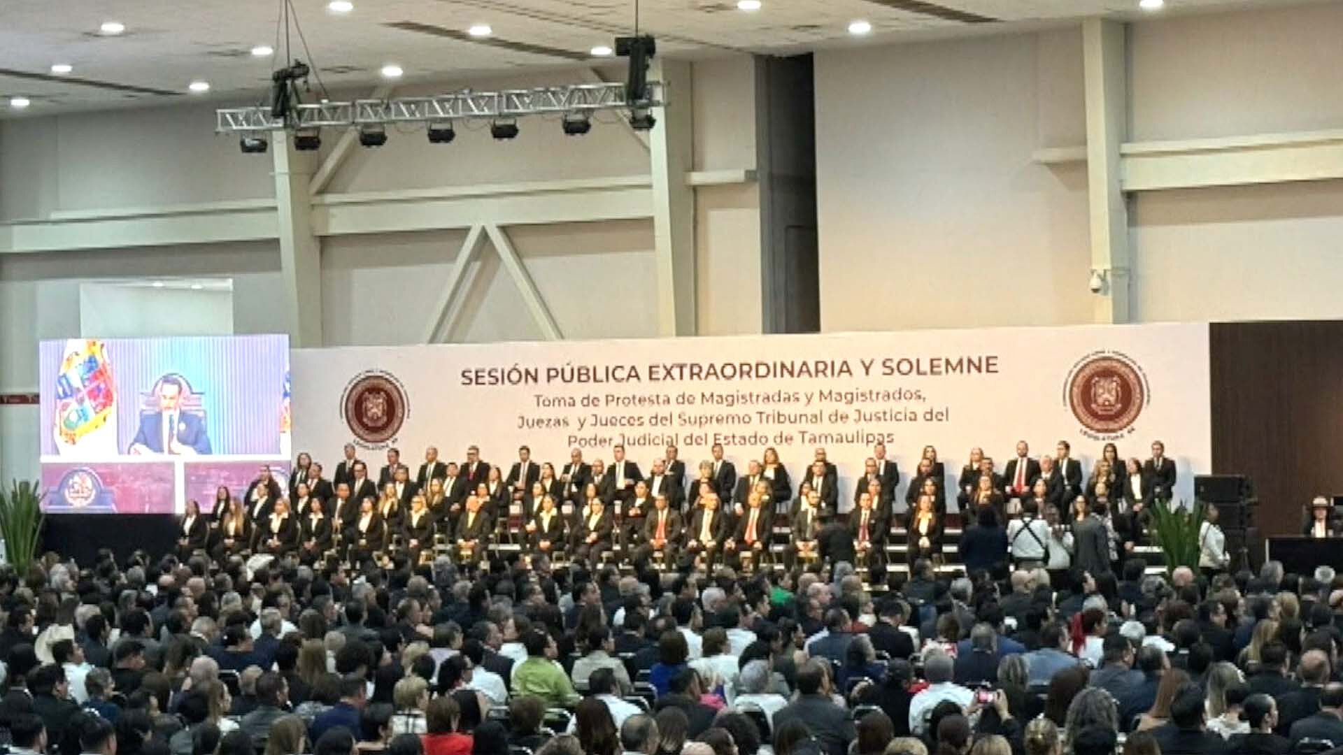 Así Fue la Toma de Protesta del Nuevo Poder Judicial de Tamaulipas | N+